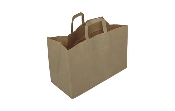 132006  PBPSTD0001 Bærepose papir 17L brun (250) 